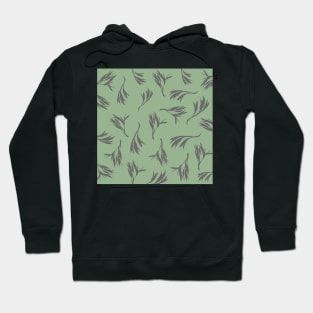 Harakeke Flax seed pods (light green and dark grey) Hoodie